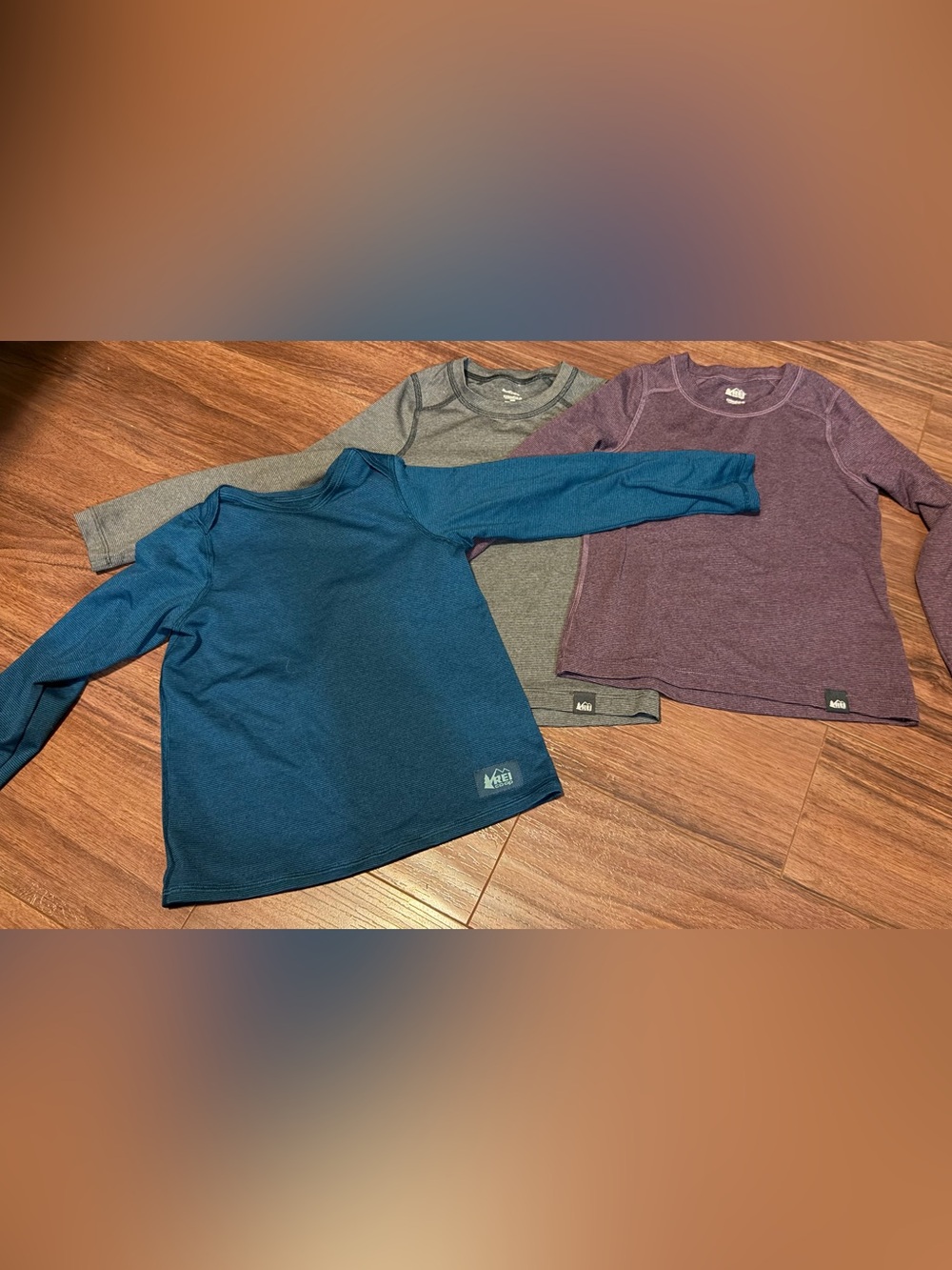 REI Co-op Kids Base Layer Shirts 4T/4-5 Lot of 3